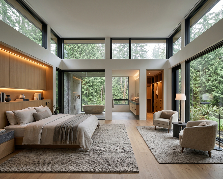 Whole-house remodel — opened floor plan and structural reframing