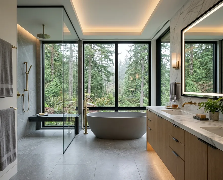Flawless flooring transitions in a remodeled space
