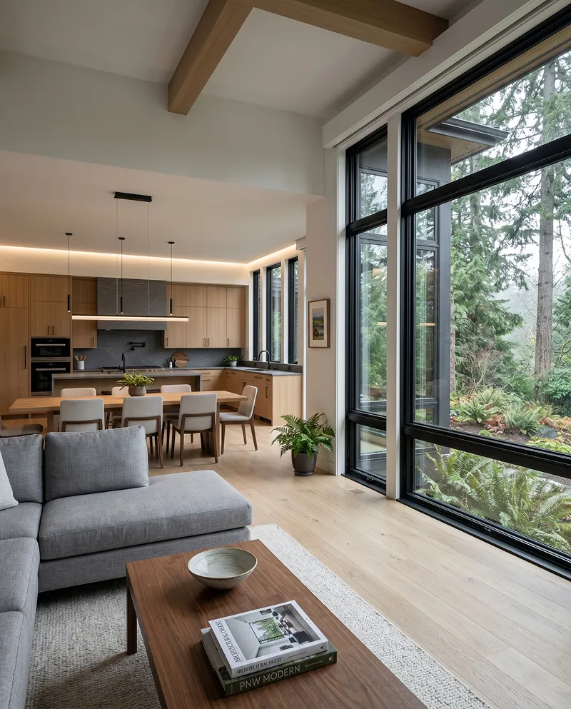 Architectural blueprint and craftsmanship details