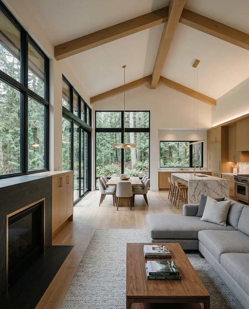 Architectural blueprint and craftsmanship details