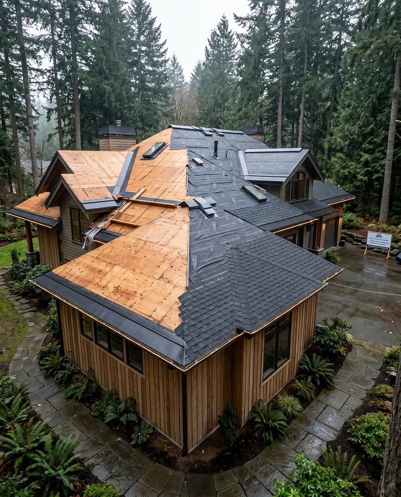 Whole-house remodel — opened floor plan and structural reframing