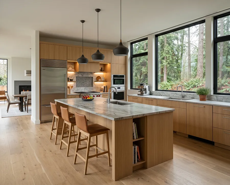 Intricate architectural details and millwork