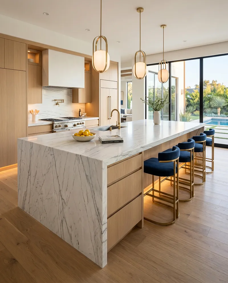 Indoor-outdoor living with sliding glass system and loggia