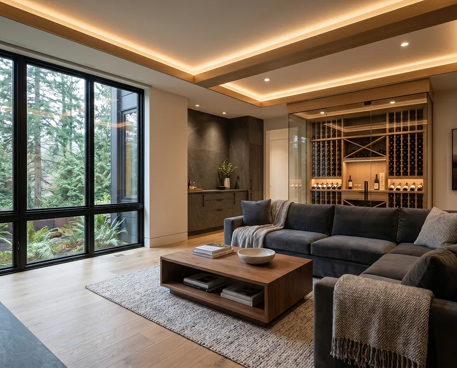 Flawless flooring transitions in a remodeled space