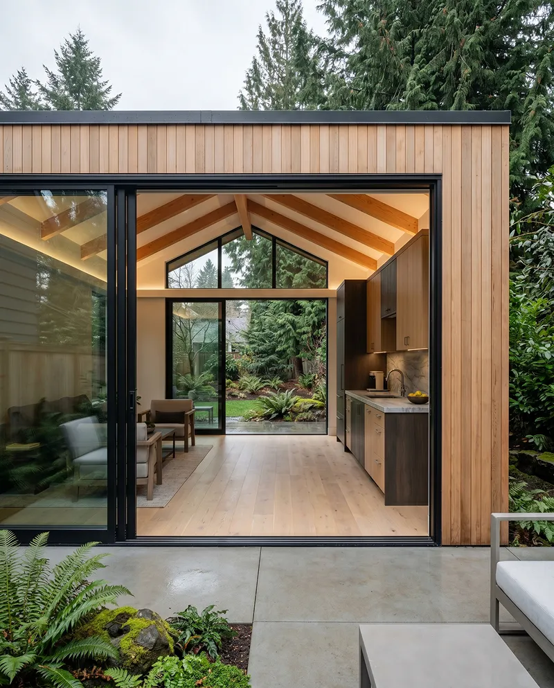 Whole-house remodel — opened floor plan and structural reframing