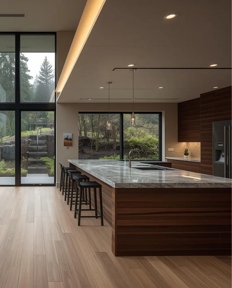 Architectural blueprint and craftsmanship details