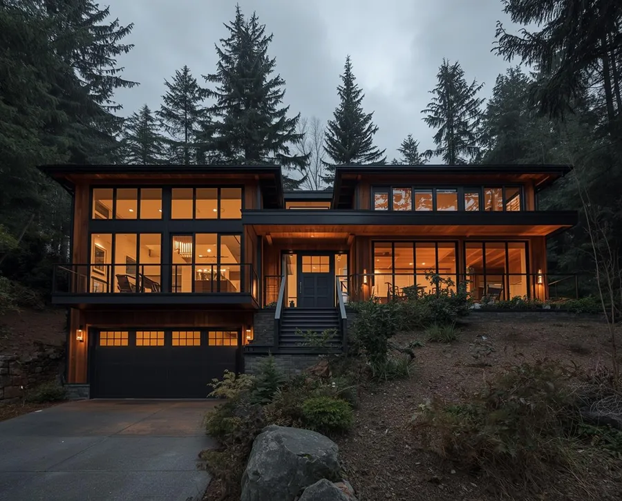Open-concept remodel with vaulted ceiling