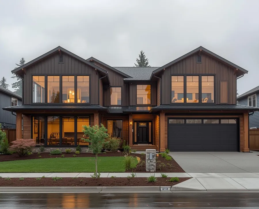 Open-concept remodel with vaulted ceiling