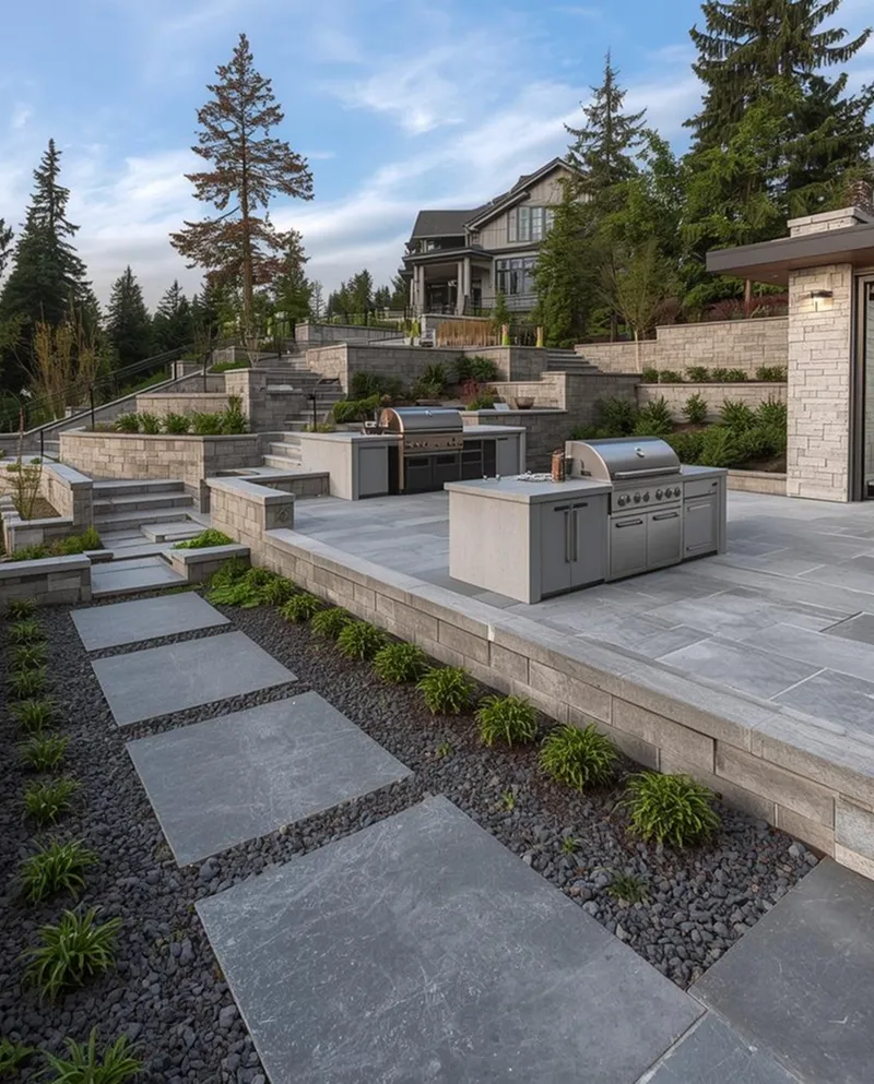 Architectural blueprint and craftsmanship details
