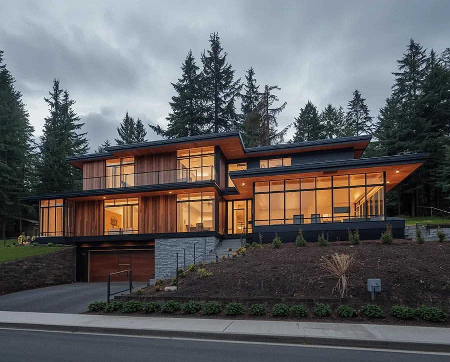 Open-concept remodel with vaulted ceiling